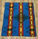 画像1: PENDLETON ウールラグ ネイティブ柄 140cm x 125cm USA製 (USED) (1)