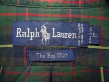 他の写真2: 90'S RALPH LAUREN "THE BIG SHIRT" ポプリン BDシャツ チェック柄 (VINTAGE)