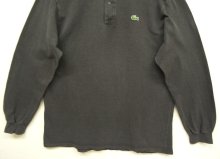 他の写真3: 80'S CHEMISE LACOSTE 長袖 ポロシャツ チャコール フランス製 (VINTAGE)