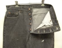 他の写真1: 90'S LEVIS 501 デニム 先染めBLACK USA製 W34L30 (VINTAGE)