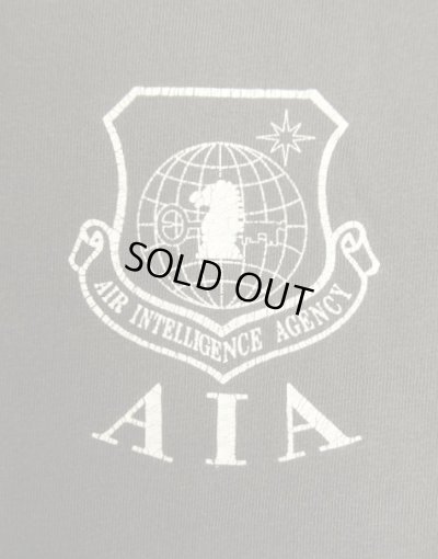 画像3: 90'S アメリカ軍 USAF "AIR INTELLIGENCE AGENCY" 半袖 Tシャツ ブラック (VINTAGE)