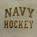 画像4: 90'S アメリカ軍 US NAVAL ACADEMY "NAVY HOCKEY" シングルステッチ 半袖 Tシャツ ヘザーグレー USA製 (VINTAGE) (4)