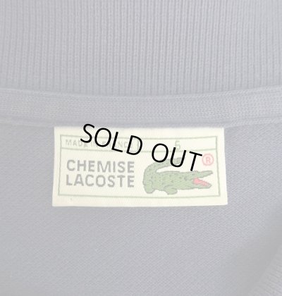 画像2: 80'S CHEMISE LACOSTE 長袖 ポロシャツ ネイビー フランス製 (VINTAGE)