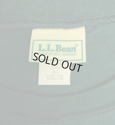 画像2: 90'S LL Bean ポケット付き 長袖 Tシャツ ダークグリーン USA製 (VINTAGE)