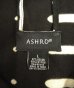 画像2: ASHRO レーヨン/コットン リバーシブル スタンドカラージャケット ブラック/ホワイト (VINTAGE) (2)