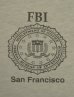 画像3: 90'S FBI SAN FRANCISCO 胸プリント シングルステッチ 半袖 Tシャツ グレー USA製 (VINTAGE) (3)