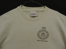 他の写真1: 90'S FBI SAN FRANCISCO 胸プリント シングルステッチ 半袖 Tシャツ グレー USA製 (VINTAGE)