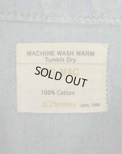 画像2: 70'S BIG MAC "コットン100%" 半袖 耳付き シャンブレーシャツ USA製 (VINTAGE)
