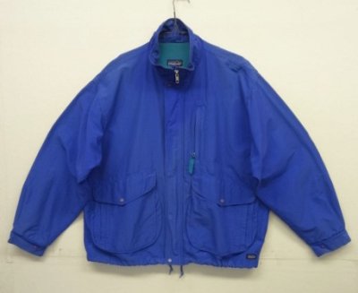 画像1: 90'S PATAGONIA 旧タグ 初期 バギーズジャケット ブルー/グリーン ジャマイカ製 (VINTAGE)