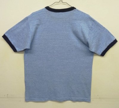 画像4: 70'S SPORTSWEAR シングルステッチ 半袖 リンガーTシャツ ブルーヘザー (VINTAGE)