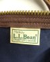 画像2: 80'S LL Bean キャンバス/レザー ダッフルバッグ ネイビー/オリーブ USA製 (VINTAGE) (2)