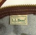 画像2: 80'S LL Bean デニム/レザー ダッフルバッグ インディゴ/オリーブ USA製 (VINTAGE) (2)