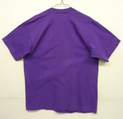 画像4: 90'S FRUIT OF THE LOOM シングルステッチ 耳付きポケット 半袖 Tシャツ グレープ USA製 (VINTAGE)