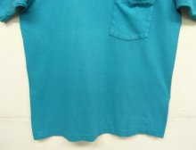 他の写真3: 90'S FRUIT OF THE LOOM シングルステッチ 耳付きポケット 半袖 Tシャツ ターコイズ USA製 (VINTAGE)