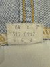 画像3: 70'S LEVIS 517 "66前期モデル" 内股シングル バック裏シングル デニム インディゴ 刻印2 42TALONジップ USA製 W36L29 (VINTAGE)