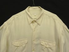 他の写真1: 90'S PERRY ELLIS レーヨン100% 長袖 シャツ ナチュラル (VINTAGE)