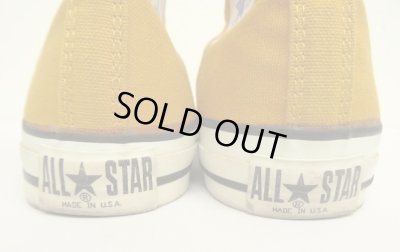 画像4: 90'S CONVERSE "ALL STAR HI" キャンバス スニーカー マスタード USA製 (VINTAGE)