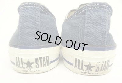 画像4: 90'S CONVERSE "ALL STAR LO" キャンバス スニーカー ネイビー USA製 (VINTAGE)