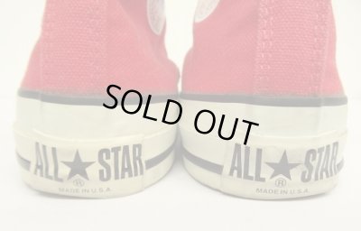 画像4: 90'S CONVERSE "ALL STAR HI" キャンバス スニーカー レッド USA製 (VINTAGE)