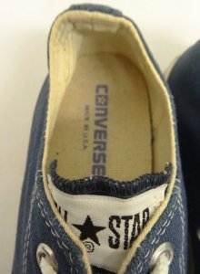 他の写真2: 90'S CONVERSE "ALL STAR LO" キャンバス スニーカー ネイビー USA製 (VINTAGE)