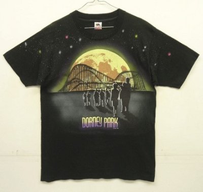画像1: 90'S DORNEY PARK シングルステッチ 両面プリント 半袖 Tシャツ ブラック/ギャランティック USA製 (VINTAGE)