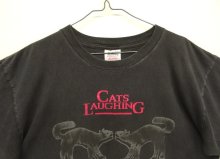 他の写真1: 90'S CATS LAUGHING シングルステッチ 半袖 Tシャツ フェードブラック USA製 (VINTAGE)