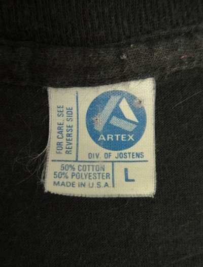 画像2: 70'S SNOOPY "ARTEX製" シングルステッチ 半袖 Tシャツ ブラック USA製 (VINTAGE)