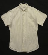 60'S TOWNCRAFT コットン100% マチ付き 半袖 BDシャツ ストライプ (VINTAGE)