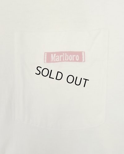 画像3: 90'S MARLBORO シングルステッチ 両面プリント ポケット付き 半袖 Tシャツ ホワイト USA製 (VINTAGE)