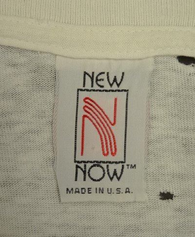 画像2: 90'S NEW NOW シングルステッチ 全面プリント 半袖 Tシャツ ホワイト USA製 (VINTAGE)