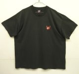90'S RED FOX シングルステッチ 両面プリント 半袖 Tシャツ フェードブラック USA製 (VINTAGE)