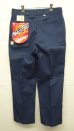 画像1: 80'S DICKIES 874 チビタグ ワークパンツ ネイビー W36L30 USA製 (DEADSTOCK) (1)