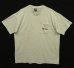 画像1: 90'S L&M PAVING INC シングルステッチ 両面プリント ポケット付き Tシャツ アッシュグレー USA製 (VINTAGE) (1)