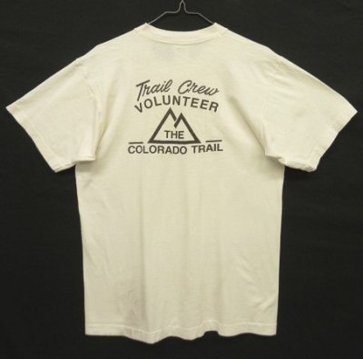 画像4: 90'S THE COLORADO TRAIL シングルステッチ 両面プリント Tシャツ ホワイト USA製 (VINTAGE)