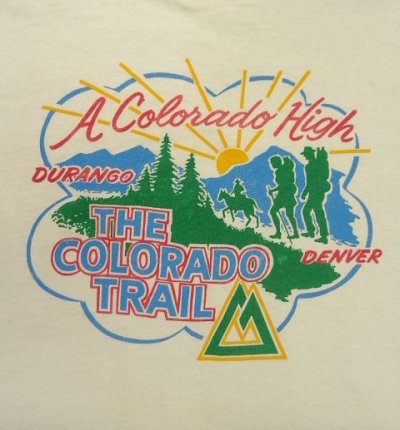 画像3: 90'S THE COLORADO TRAIL シングルステッチ 両面プリント Tシャツ ホワイト USA製 (VINTAGE)