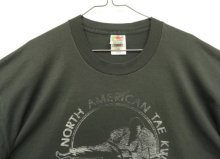 他の写真1: 90'S NORTH AMERICA TAE KWON DO FEDERATION シングルステッチ Tシャツ フェードブラック USA製 (VINTAGE)