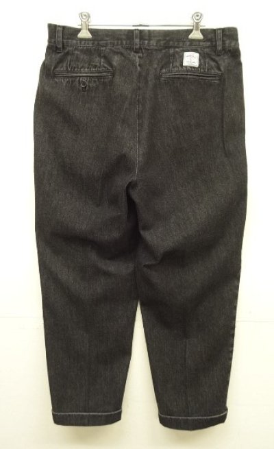 画像3: WOODBLOCK "2TUCK BLACK DENIM TROUSER" BLACK (VINTAGE)