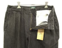 他の写真1: WOODBLOCK "2TUCK BLACK DENIM TROUSER" BLACK (VINTAGE)