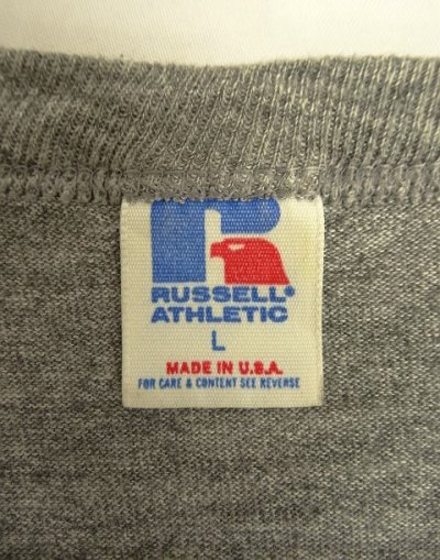 画像2: 90'S RUSSELL ATHLETIC "OCFD" シングルステッチ Tシャツ ヘザーグレー USA製 (VINTAGE)