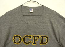 他の写真1: 90'S RUSSELL ATHLETIC "OCFD" シングルステッチ Tシャツ ヘザーグレー USA製 (VINTAGE)