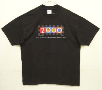 画像1: 90'S SF MOMA "MICHAEL OSBORNE DISIGN" Tシャツ ブラック (VINTAGE)