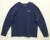 画像4: PATAGONIA "冨士三十六景　駿河薩タ之海上" バックプリント 長袖 Tシャツ ネイビー USA製 (VINTAGE) (4)