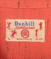 画像2: 50'S DUNHILL SPORTSWEAR レーヨン 長袖 オープンカラーシャツ レッド/カスリ (VINTAGE) (2)