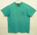 画像1: 90'S RALPH LAUREN "POLO COUNTRY" シングルステッチ ポケット付き 半袖 Tシャツ グリーン (VINTAGE) (1)