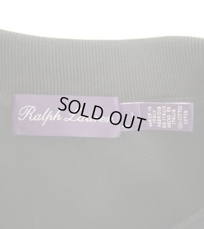 画像2: RALPH LAUREN "PURPLE LABEL" 半袖 ポロシャツ ブラック イタリア製 (USED)