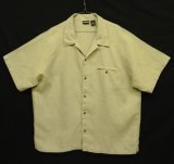 01'S PATAGONIA ヘンプ100% ラグランスリーブ 半袖 オープンカラーシャツ ベージュ (VINTAGE)