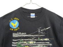 他の写真1: 80'S US ARMY AIR FORCE "B-17 FLYING FORTRESS" シングルステッチ 両面プリント Tシャツ ネイビー USA製 (VINTAGE)