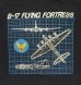 画像5: 80'S US ARMY AIR FORCE "B-17 FLYING FORTRESS" シングルステッチ 両面プリント Tシャツ ネイビー USA製 (VINTAGE) (5)