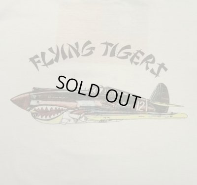 画像3: 80'S AVG "FLYING TIGERS" シングルステッチ 両面プリント Tシャツ ホワイト USA製 (VINTAGE)