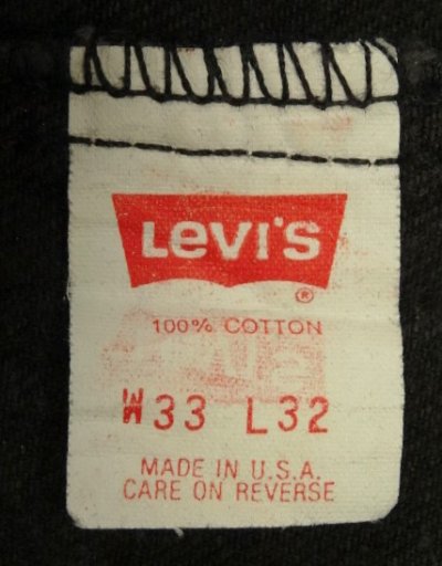 画像2: 90'S LEVIS 505 デニム ブラック USA製 W33L32 (VINTAGE)